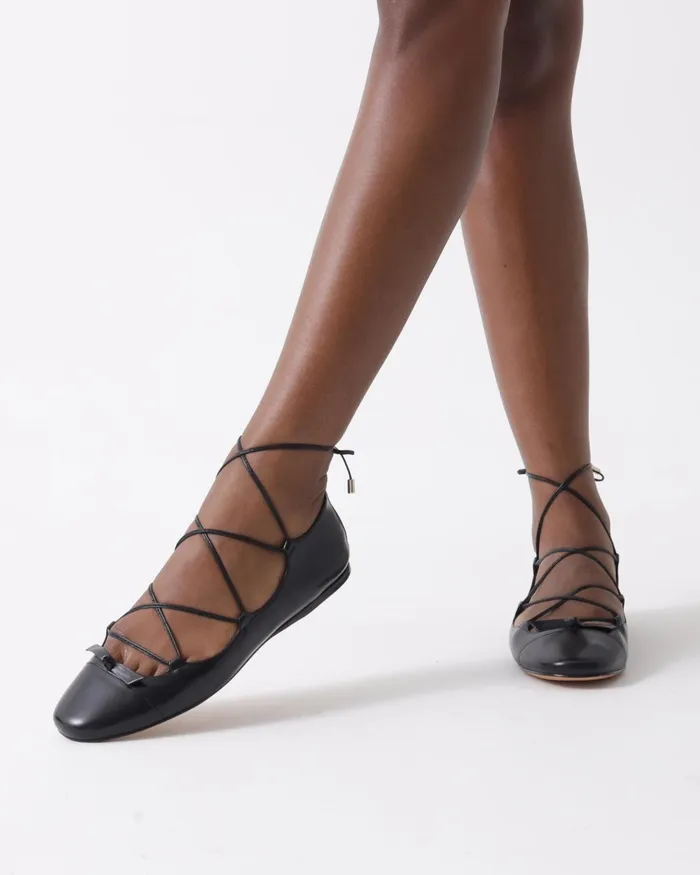 Slim Clarita Flat Black Black Women Alexandre Birman Flats