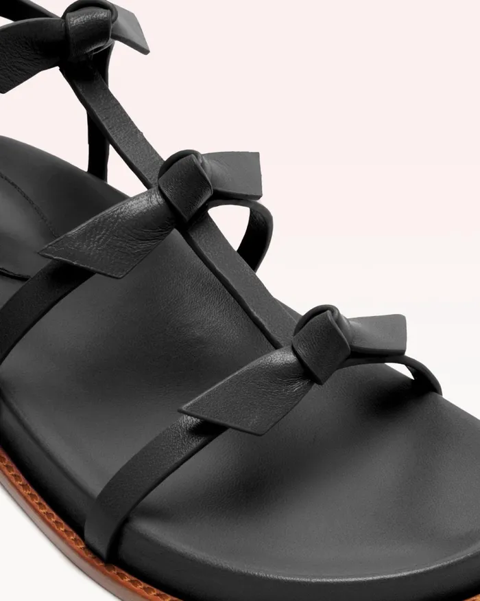 Slim Lolita Black Sport Sandal 8211 Luxury Comfortable Sandals Black Women Alexandre Birman Flats