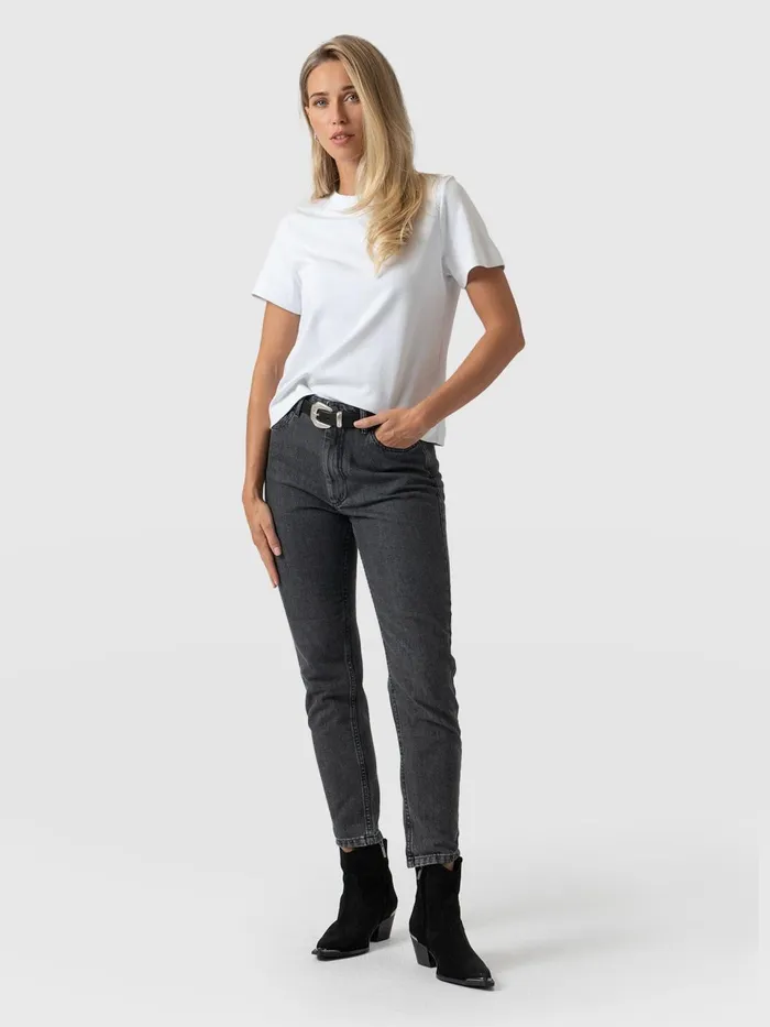 Slim Mom Jeans 8211 Black Black Women Saint And Sofia Denim and Jeans