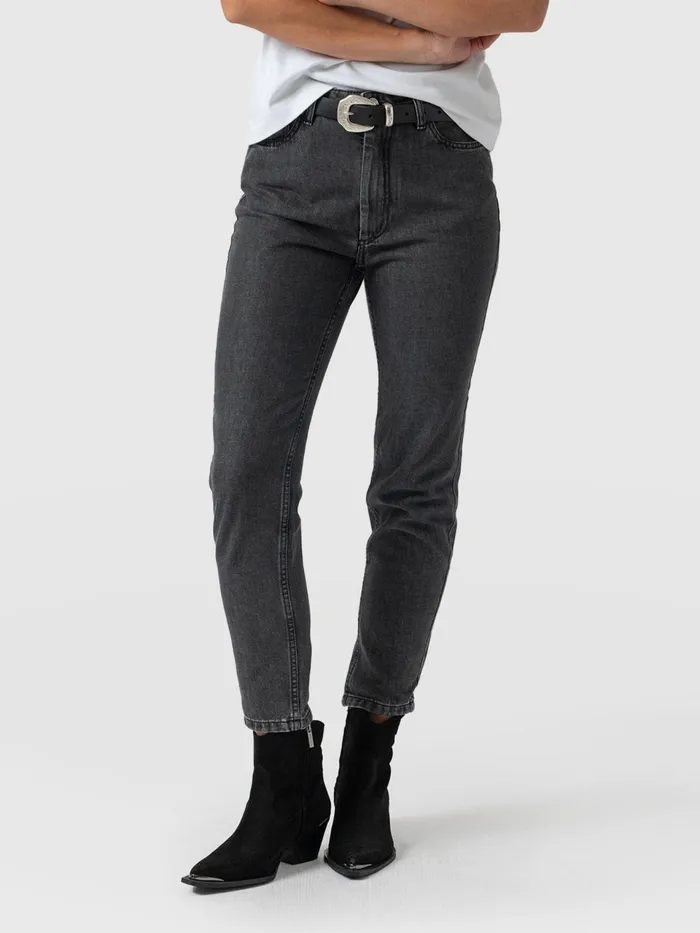 Slim Mom Jeans 8211 Black Black Women Saint And Sofia Denim and Jeans