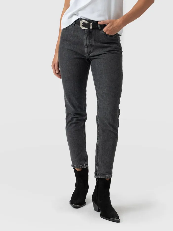 Slim Mom Jeans 8211 Black Black Women Saint And Sofia Denim and Jeans