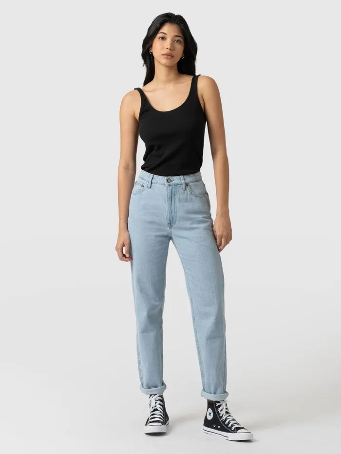 Slim Mom Jeans 8211 Pale Blue Pale Blue Women Saint And Sofia Denim and Jeans