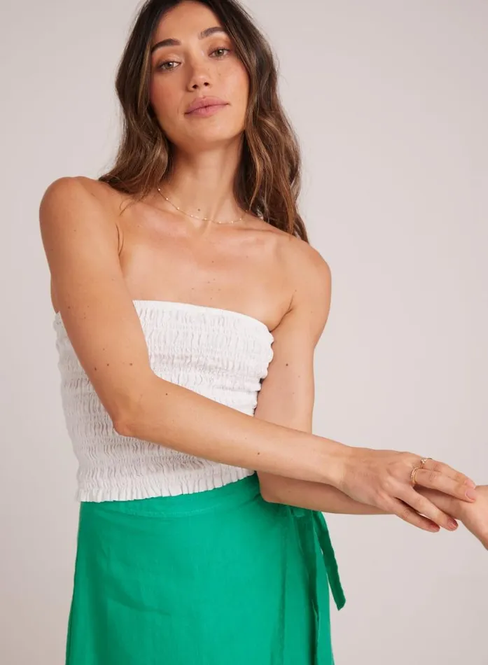 Smocked Tube Top 8211 White Women Bella Dahl Sleeveless