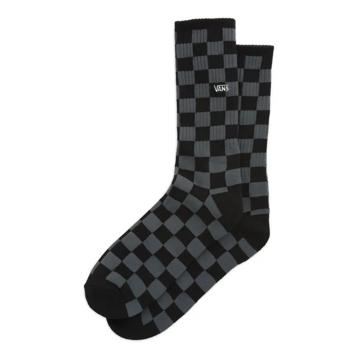 Socks Men Vans Checkerboard Crew Sock Blackcharcoal