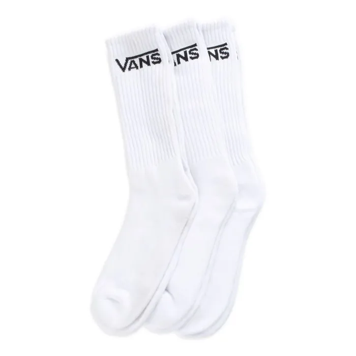 Socks Men Vans Classic Crew Socks 3 Pack White