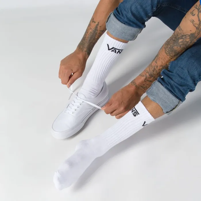 Socks Men Vans Classic Crew Socks 3 Pack White