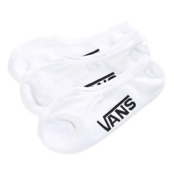 Socks Men Vans Classic Super No Show Socks 3 Pack White