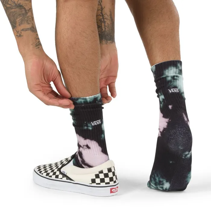 Socks Men Vans Cool Tie Dye Crew Sock Black Tie Dye