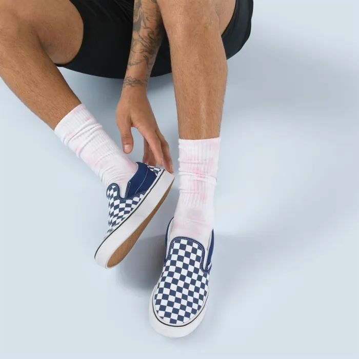 Socks Men Vans Cool Tie Dye Crew Sock Vans Cool Pink