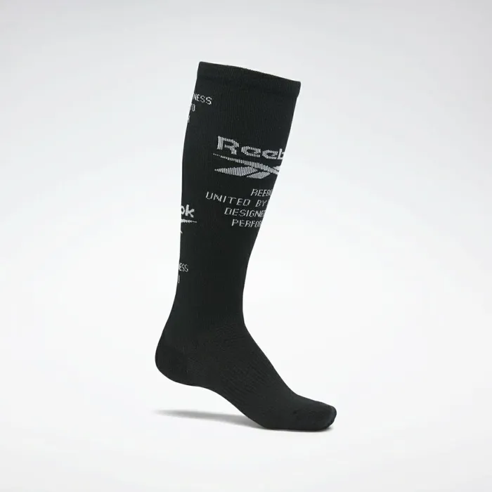 Socks MensWomens Reebok Compression Knee Socks Black