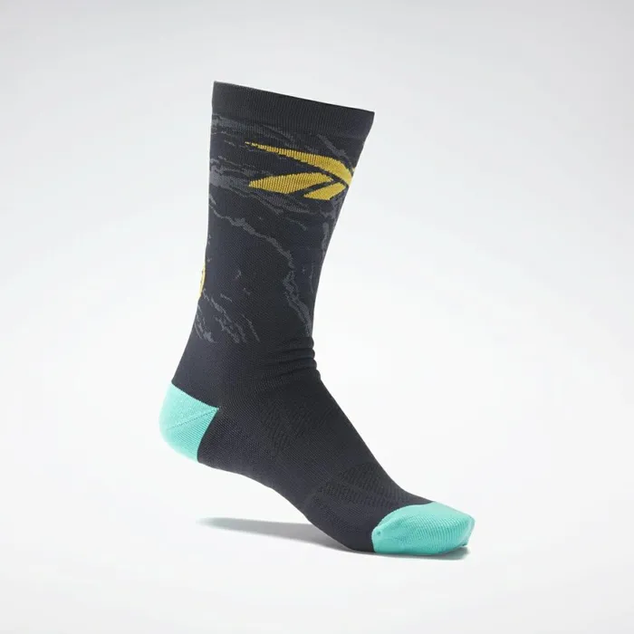 Socks MensWomens Reebok Tech Style Fury Crew Socks Black