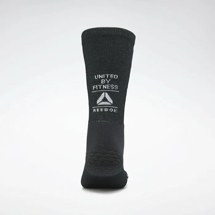 Socks MensWomens Reebok United By Fitness Athlete Tech Crew Socks Black