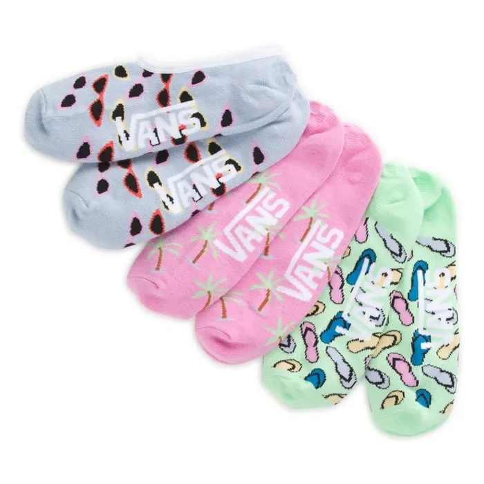 Socks Women Vans Beachin039 Canoodles Socks 3 Pack Multi