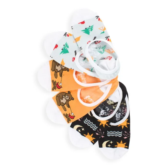 Socks Women Vans Camping Canoodles Socks 3 Pack Multi