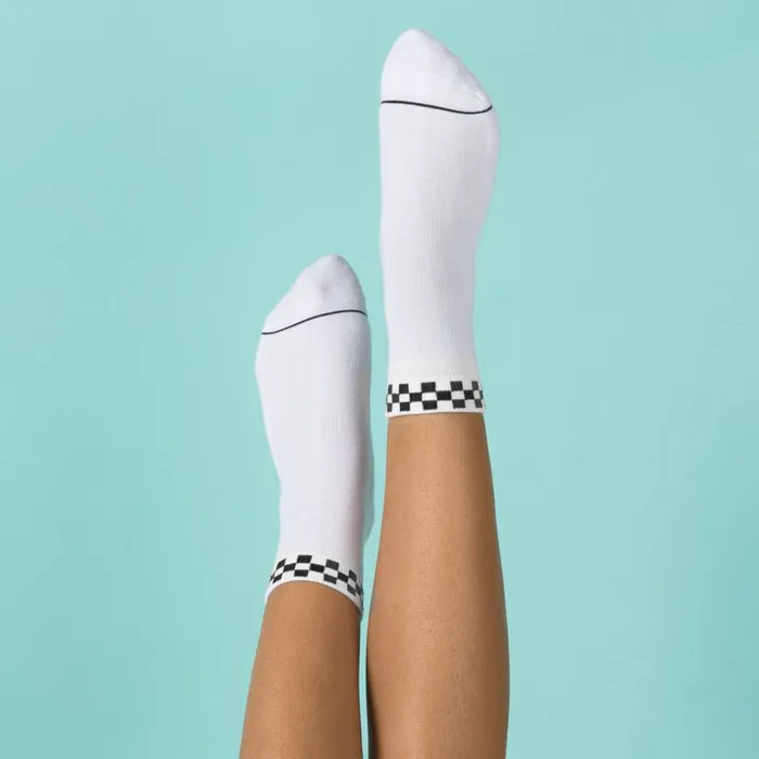 Socks Women Vans PeekACheck Crew Sock Whiteblack