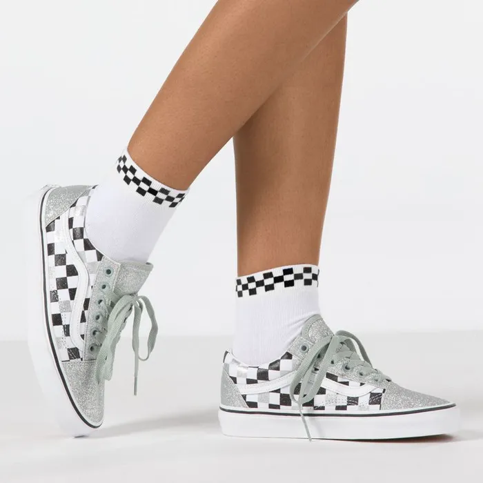 Socks Women Vans PeekACheck Crew Sock Whiteblack Socks Women Vans PeekACheck Crew Sock Whiteblack