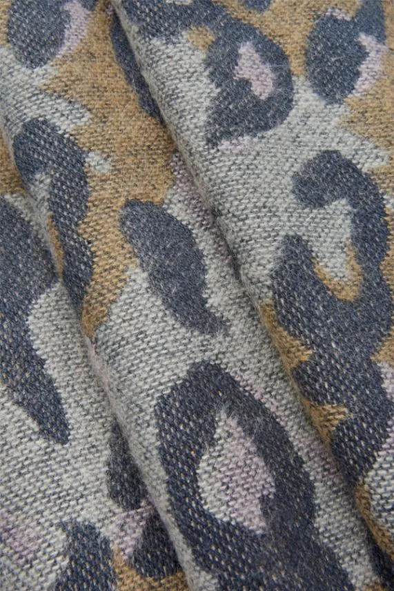 Sosandar Amber Soft Grey Leopard Print Oversized Scarf Grey Women Hats Scarves and Gloves Sosandar Amber Soft Grey Leopard Print Oversized Scarf Grey Women Hats Scarves and Gloves