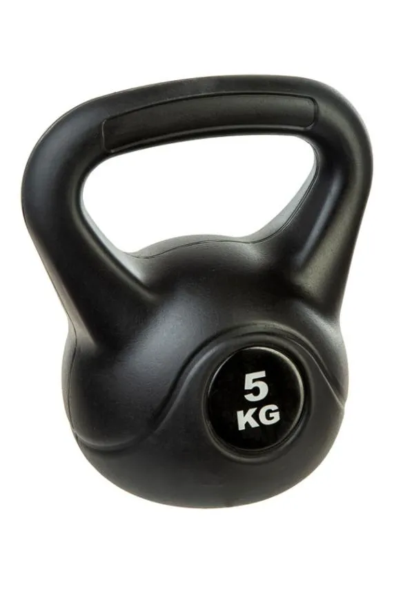 Sosandar Black 5kg Training Kettlebell Black Women Activewear
