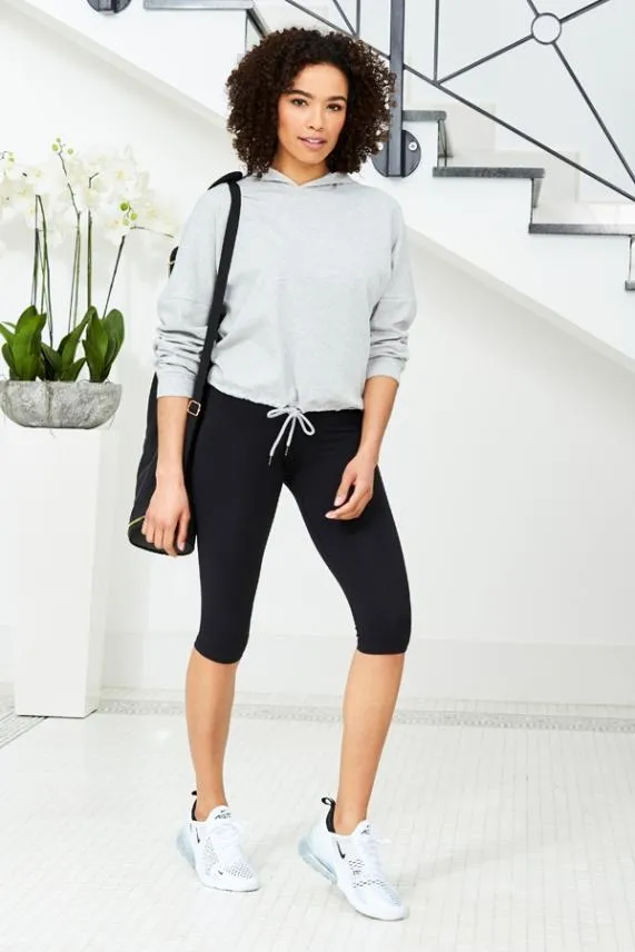 Sosandar Black High Waisted Body Sculpting 34 Length Activewear Leggings Black Women Activewear