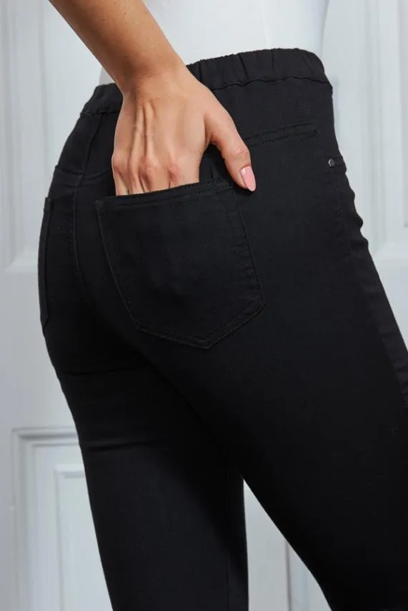 Sosandar Black Perfect Jeggings Black Women Jeans and Jeggings