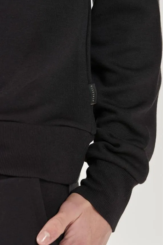 Sosandar Black Round Neck ChillOut Sweatshirt Black Women Loungewear