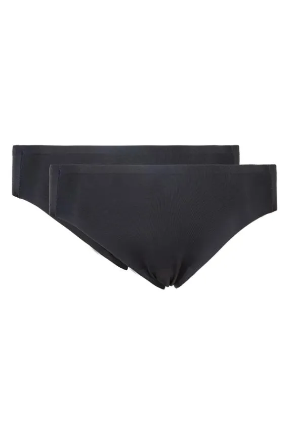 Sosandar Black Seamless Soft Stretch Hipster Brief 2 Pack Black Women Activewear