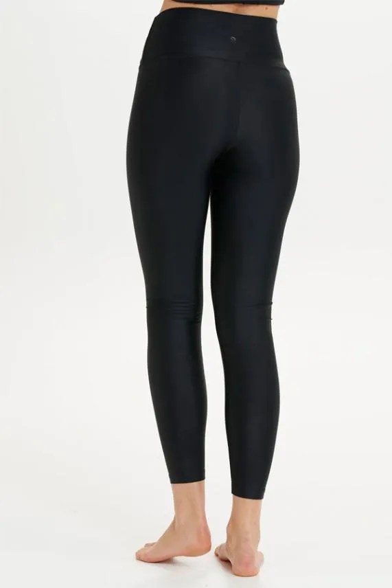 Sosandar Black Super Sleek High Shine Activewear Leggings Black Women Activewear