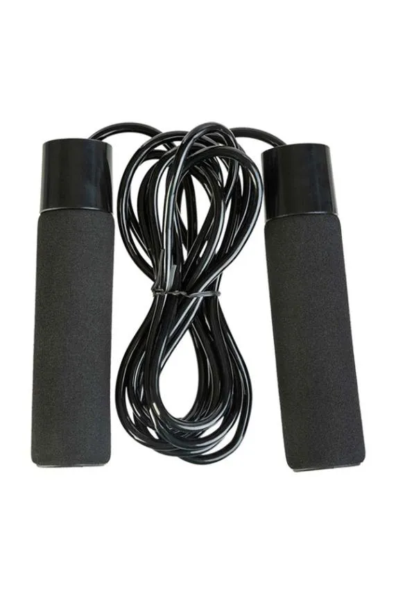 Sosandar Black Workout Weighted Skipping Rope Black Women Activewear