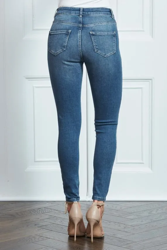 Sosandar Blue Perfect Skinny Jeans Blue Women Jeans and Jeggings