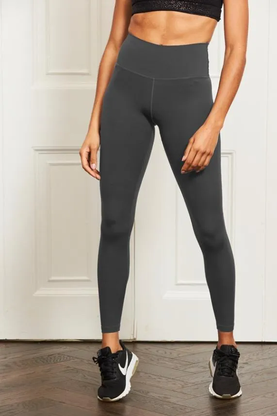Sosandar Chic Grey Black High Waisted Perfect Body Sculpting Activewear Leggings Chic Grey Women Activewear Sosandar Chic Grey Black High Waisted Perfect Body Sculpting Activewear Leggings Chic Grey Women Activewear