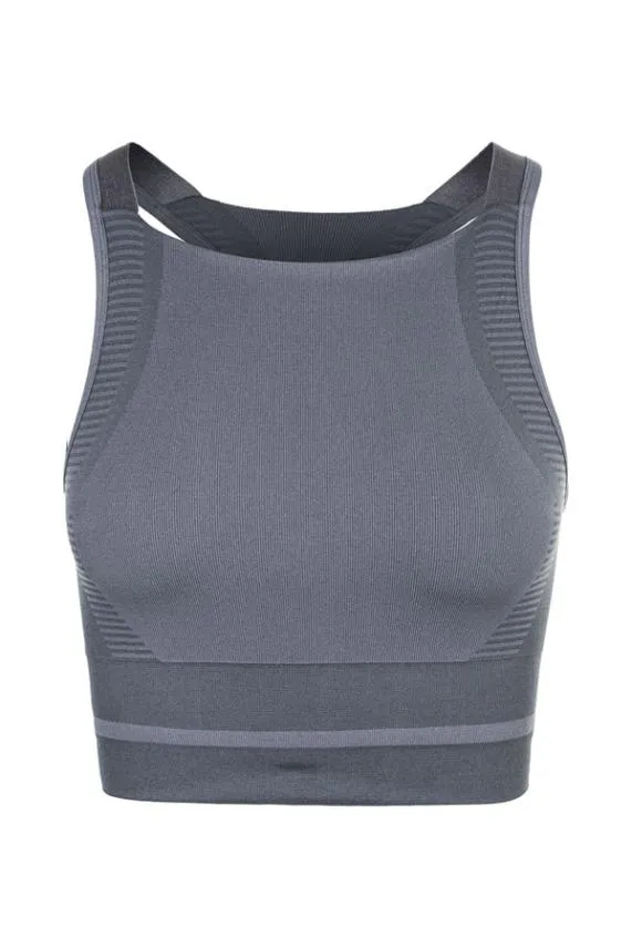 Sosandar Chic Grey UltraSculpt Racerback Sports Bra Chic Grey Women Activewear