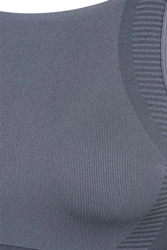 Sosandar Chic Grey UltraSculpt Racerback Sports Bra Chic Grey Women Activewear