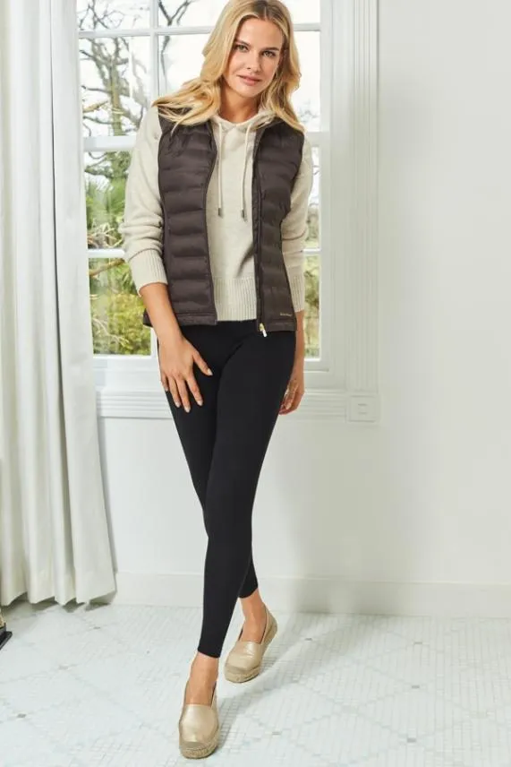 Sosandar Chocolate Brown Ultimate Hybrid Padded Gilet Chocolate Brown Women Activewear