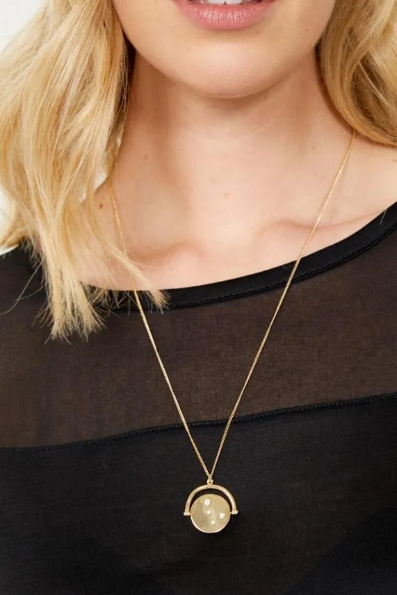 Sosandar Gold Plated Luxe Jewelled Pendant Necklace Women Jewellery
