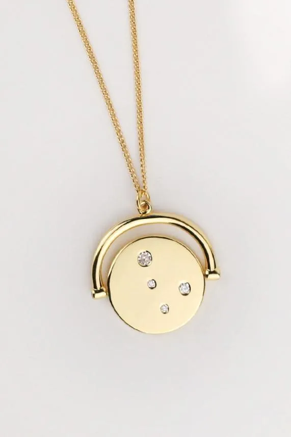 Sosandar Gold Plated Luxe Jewelled Pendant Necklace Women Jewellery