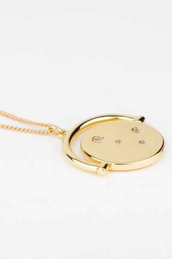 Sosandar Gold Plated Luxe Jewelled Pendant Necklace Women Jewellery