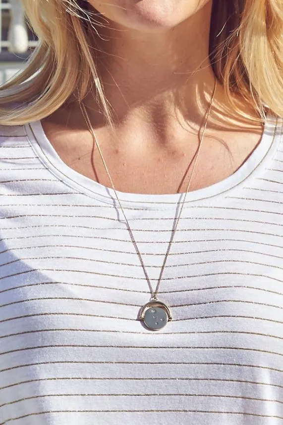 Sosandar Gold Plated Luxe Jewelled Pendant Necklace Women Jewellery