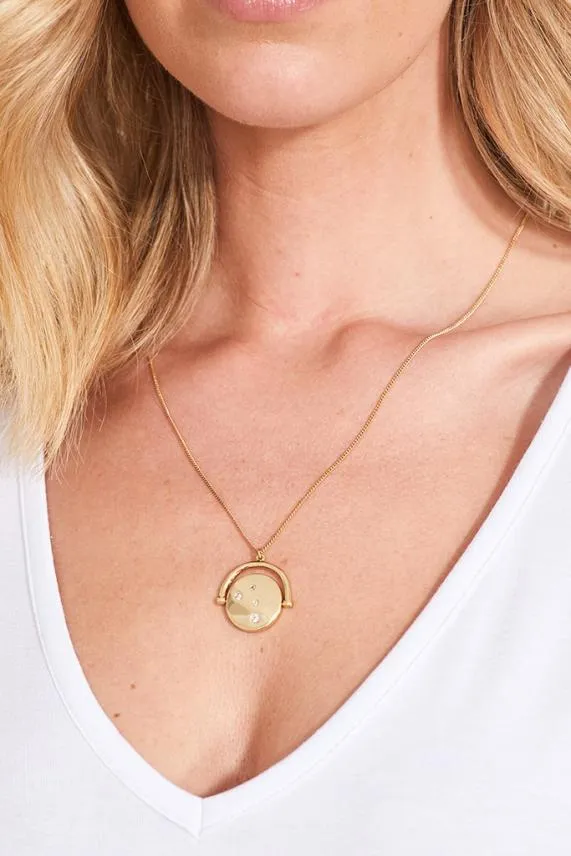 Sosandar Gold Plated Luxe Jewelled Pendant Necklace Women Jewellery