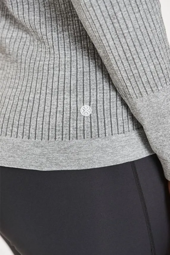 Sosandar Grey Essential Seamless Hooded Activewear Jacket Grey Women Activewear