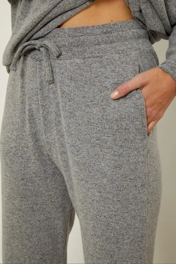 Sosandar Grey Super Soft Loungewear Joggers Grey Women Nightwear