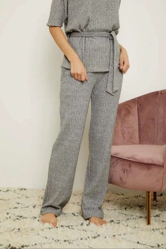 Sosandar Grey Super Soft Loungewear Trousers Grey Women Loungewear