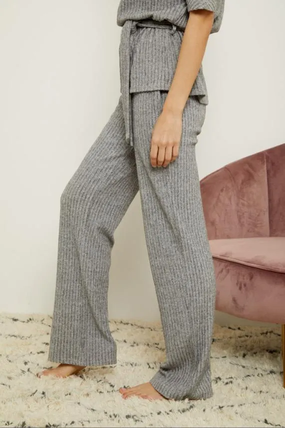 Sosandar Grey Super Soft Loungewear Trousers Grey Women Loungewear