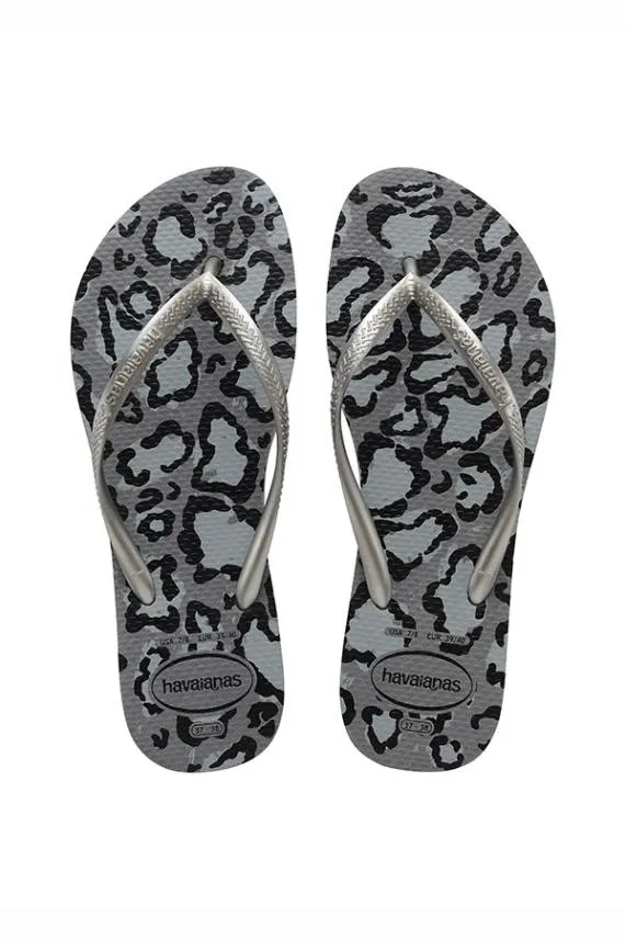 Sosandar Havaianas Grey Leopard Print Slim Flip Flops Grey Women Sandals and Flip Flops Sosandar Havaianas Grey Leopard Print Slim Flip Flops Grey Women Sandals and Flip Flops