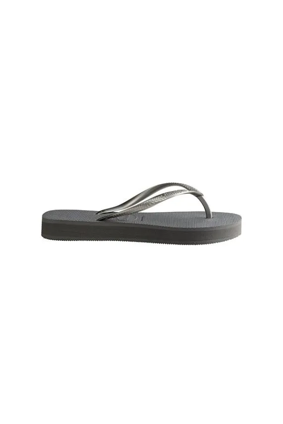 Sosandar Havaianas Steel Grey Flatform Flip Flops Grey Women Sandals and Flip Flops