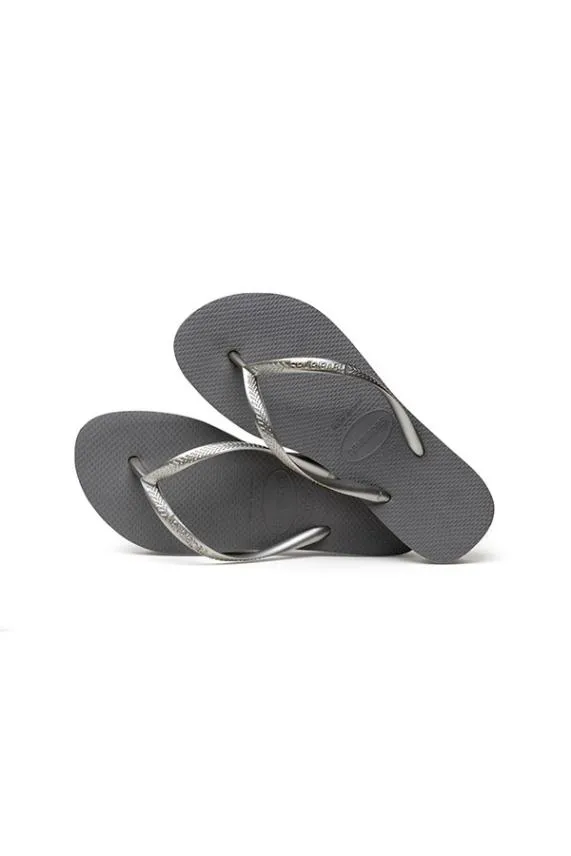 Sosandar Havaianas Steel Grey Flatform Flip Flops Grey Women Sandals and Flip Flops