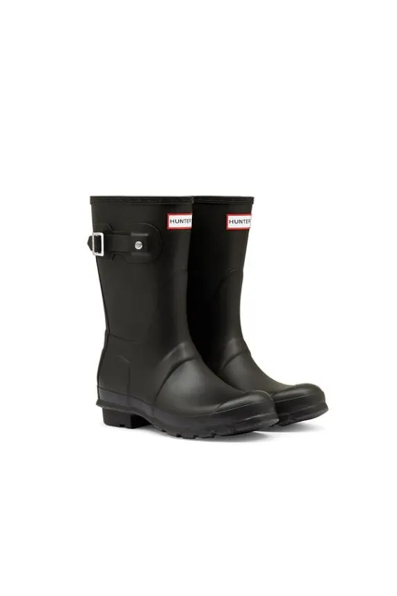 Sosandar Hunter Original Black Short Wellington Boots Black Women Boots