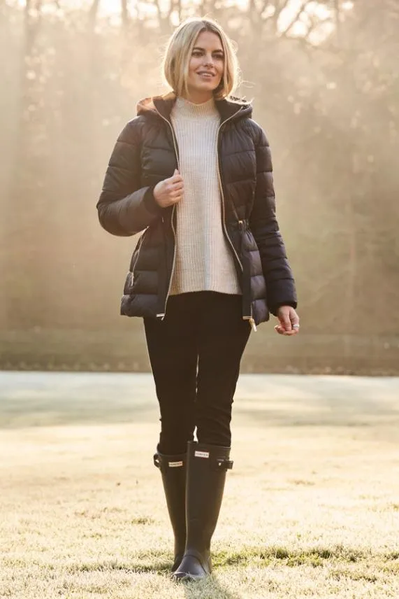 Sosandar Hunter Original Black Tall Wellington Boots Black Women Boots