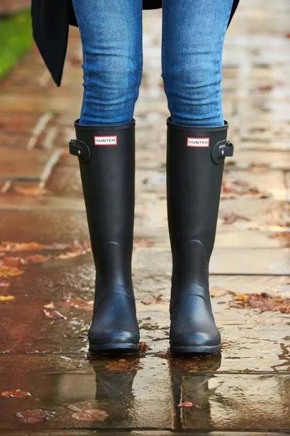 Sosandar Hunter Original Black Tall Wellington Boots Black Women Boots