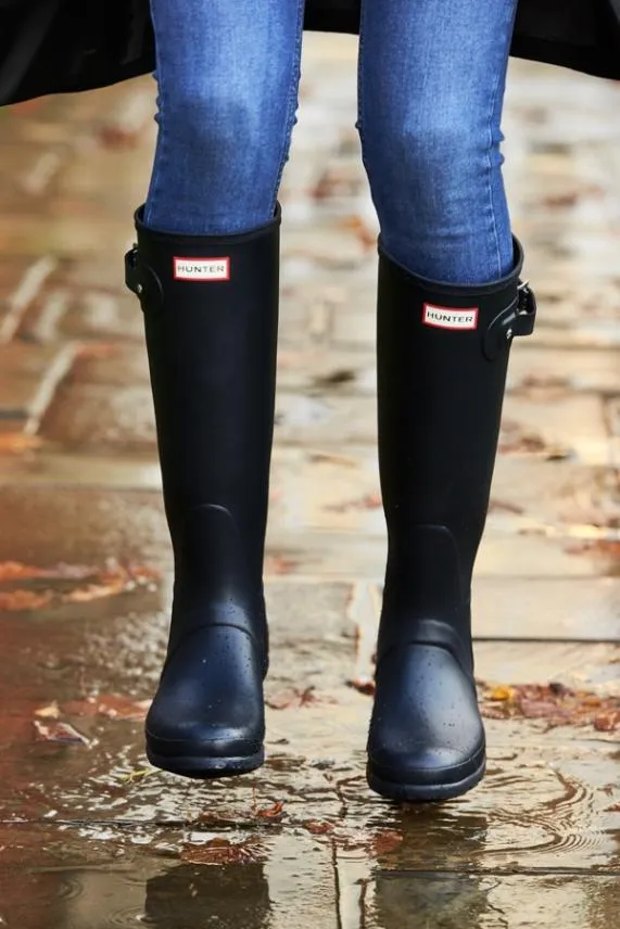 Sosandar Hunter Original Navy Tall Wellington Boots Navy Women Boots
