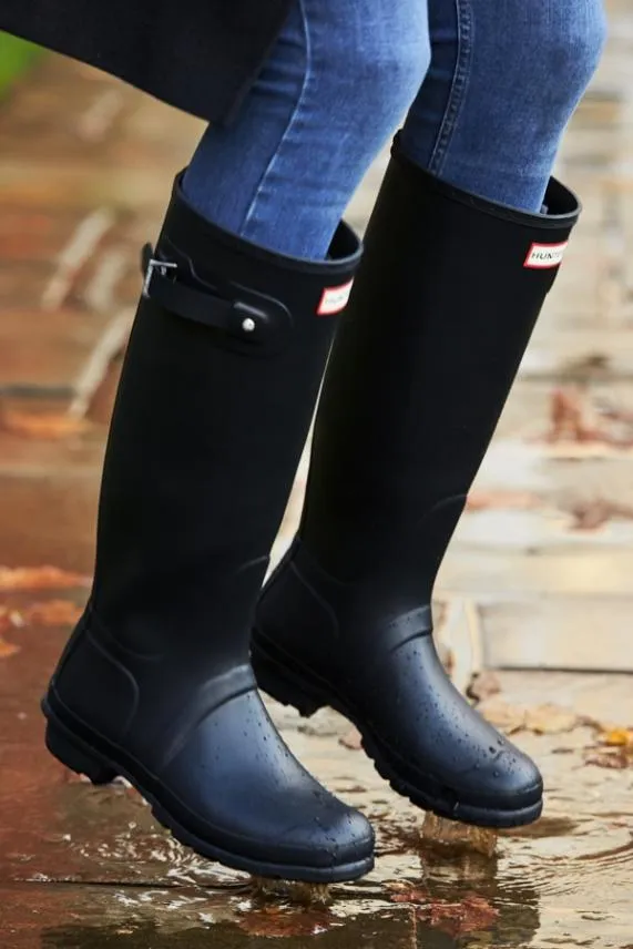 Sosandar Hunter Original Navy Tall Wellington Boots Navy Women Boots